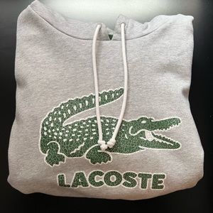 Grey XL Lacoste Hoodie.